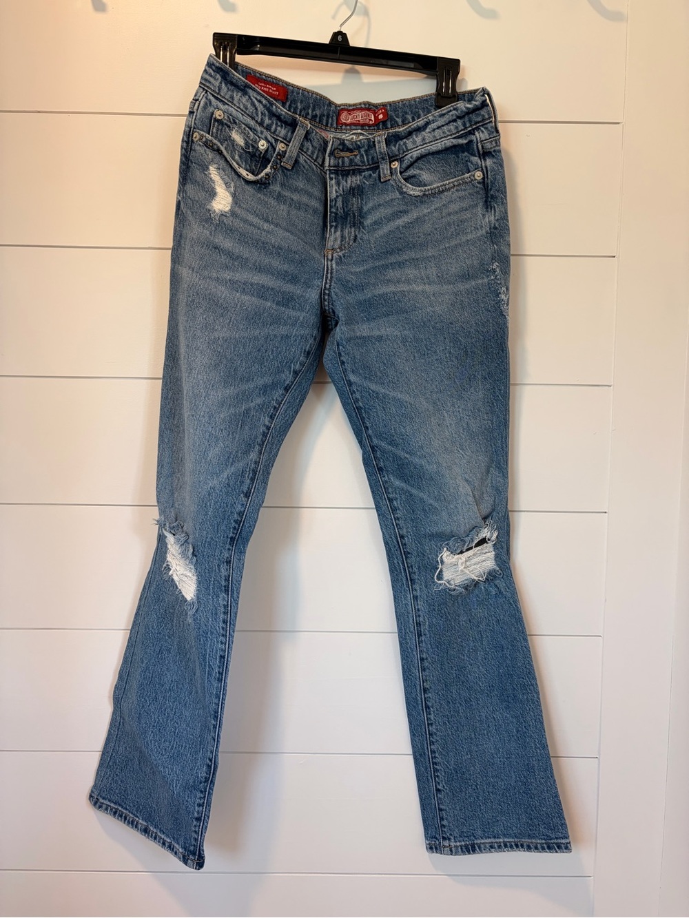 Lucky Brand Blue Distressed Boot Cut Jeans